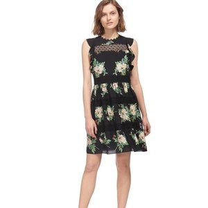 Whistles Brianna Lace Insert Dress (Size: 6)